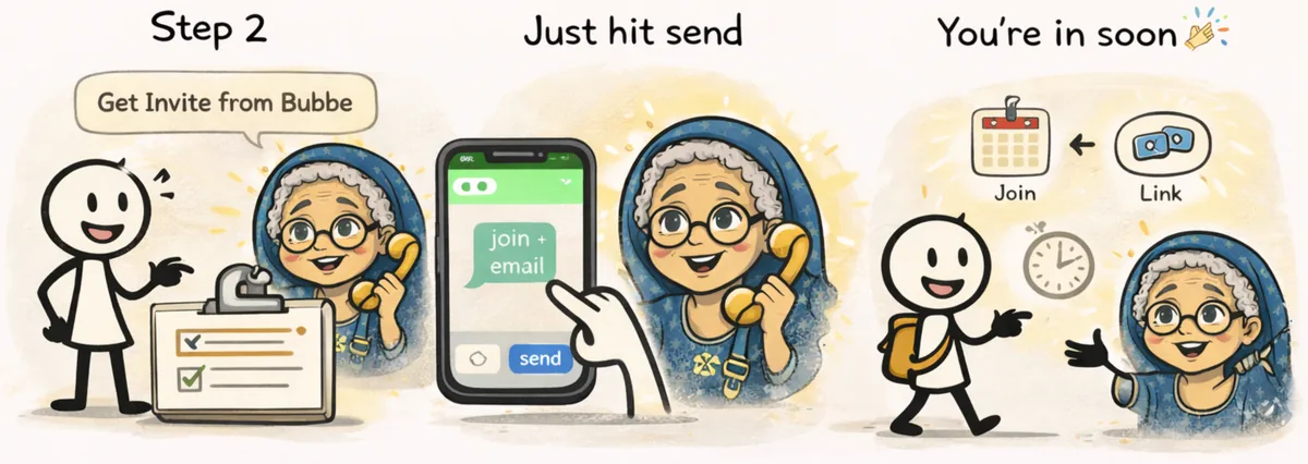 How to message Bubbe Bot on WhatsApp